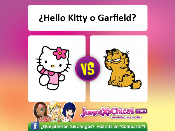 Qué gato es mejor? ¿Hello Kitty o Garfield? - Blog de cosas divertidas -  Juegos Xa Chicas