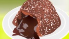 Tarta de lava de chocolate