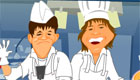 Hermanos en la cocina
