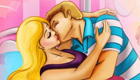 Besos de Barbie y Ken