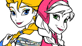 Juego de Pintar a Elsa y Anna de Frozen gratis - Juegos Xa Chicas - HTML5