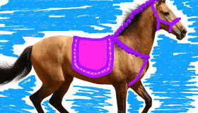 Pintar caballos para niñas