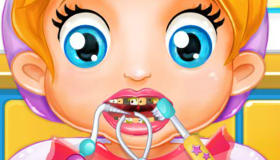 La bebé Lala en el dentista