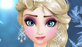Elsa en clase de maquillaje