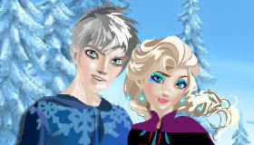 Elsa y su novio en el baile