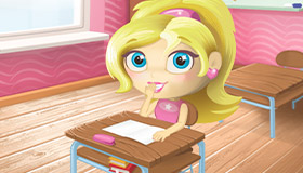 Barbie hace travesuras en el colegio