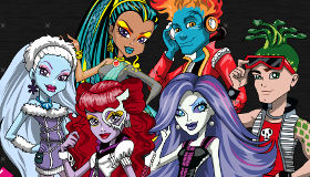 Juego de colorear de Monster High