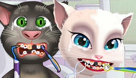 Juego de Talking Tom y Angela en el dentista gratis - Juegos Xa Chicas
