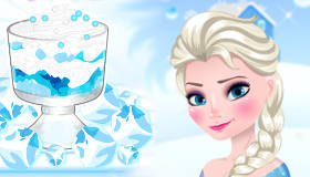 Un postre congelado con Elsa